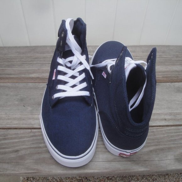 NEW VANS Men's Shoes Dress Blue or Navy-Blue Winston High-Top 9.5 - Picture 7 of 7